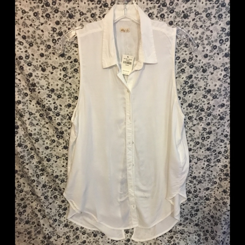Hollister Sleeveless Top, Split Back